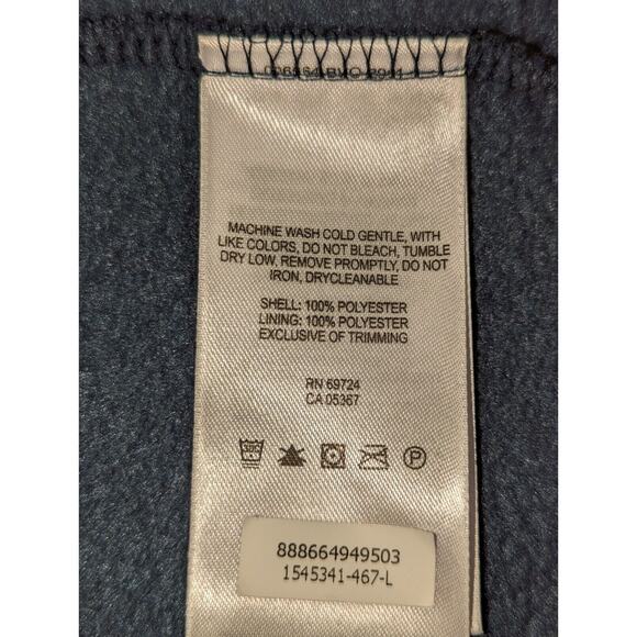 Columbia Sportswear Men's Large Black Fleece Full Zip Vest - Picture 7 of 14